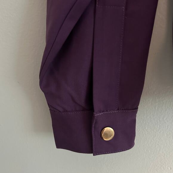 Bogey Boys Full Zip Retro Style Purple White Block Track Jacket S Small NWOT - Picture 5 of 8